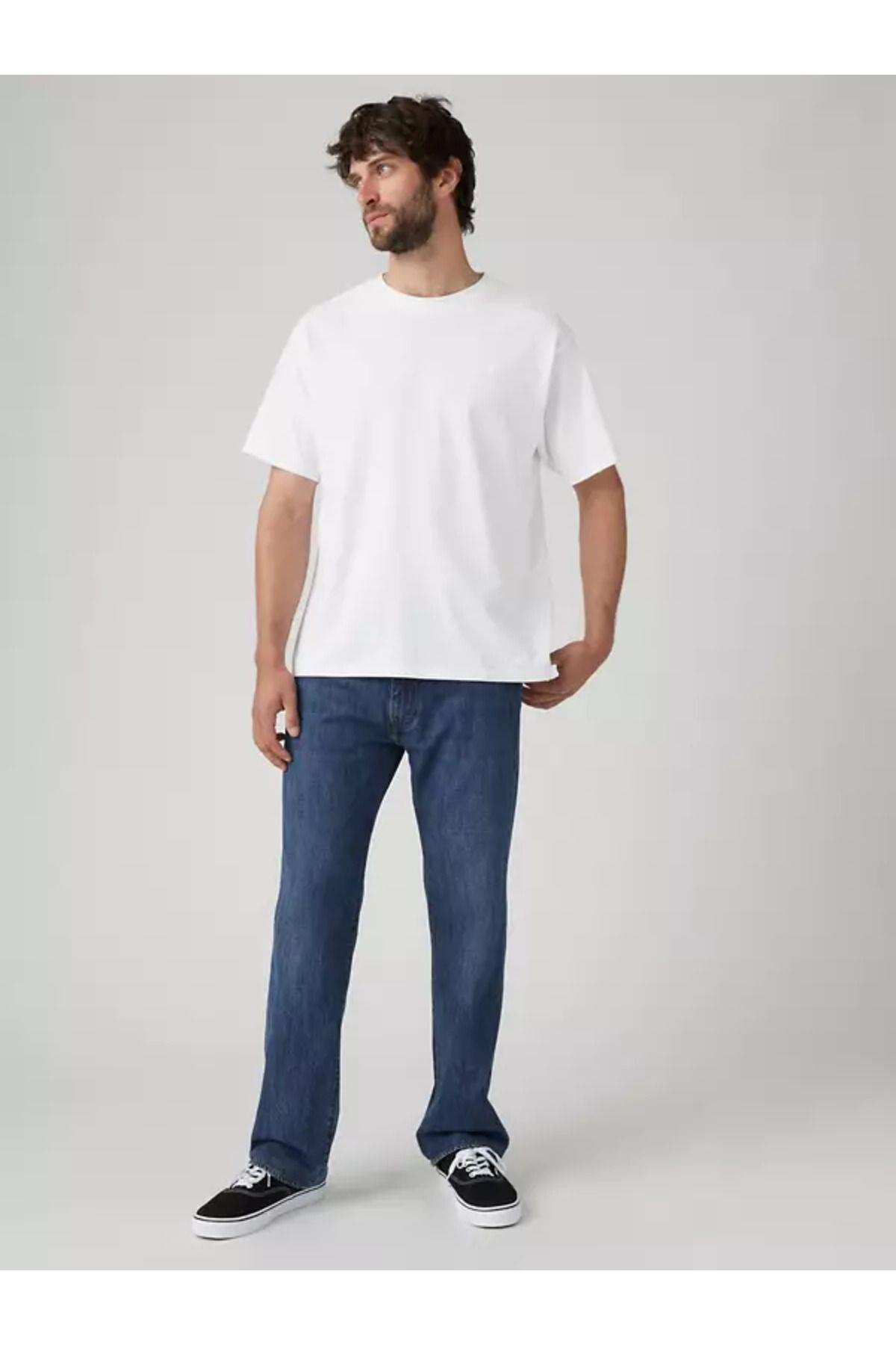 Levi's Erkek 555™ Rahat Hafif Keten + Kot Pantolon - 003VA-0001 - Levi's - 003VA-0001