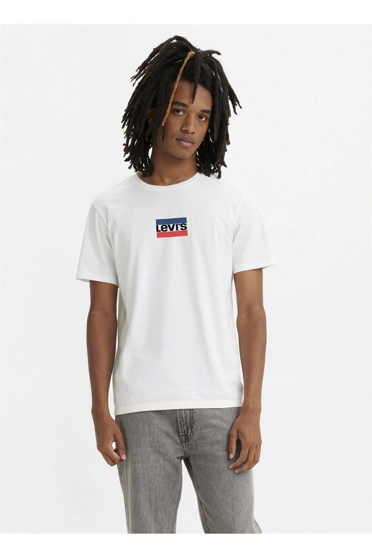 Levi's Erkek Bisiklet Yaka Beyaz T-shirt - A2823-0189 - Levi's - A28230189
