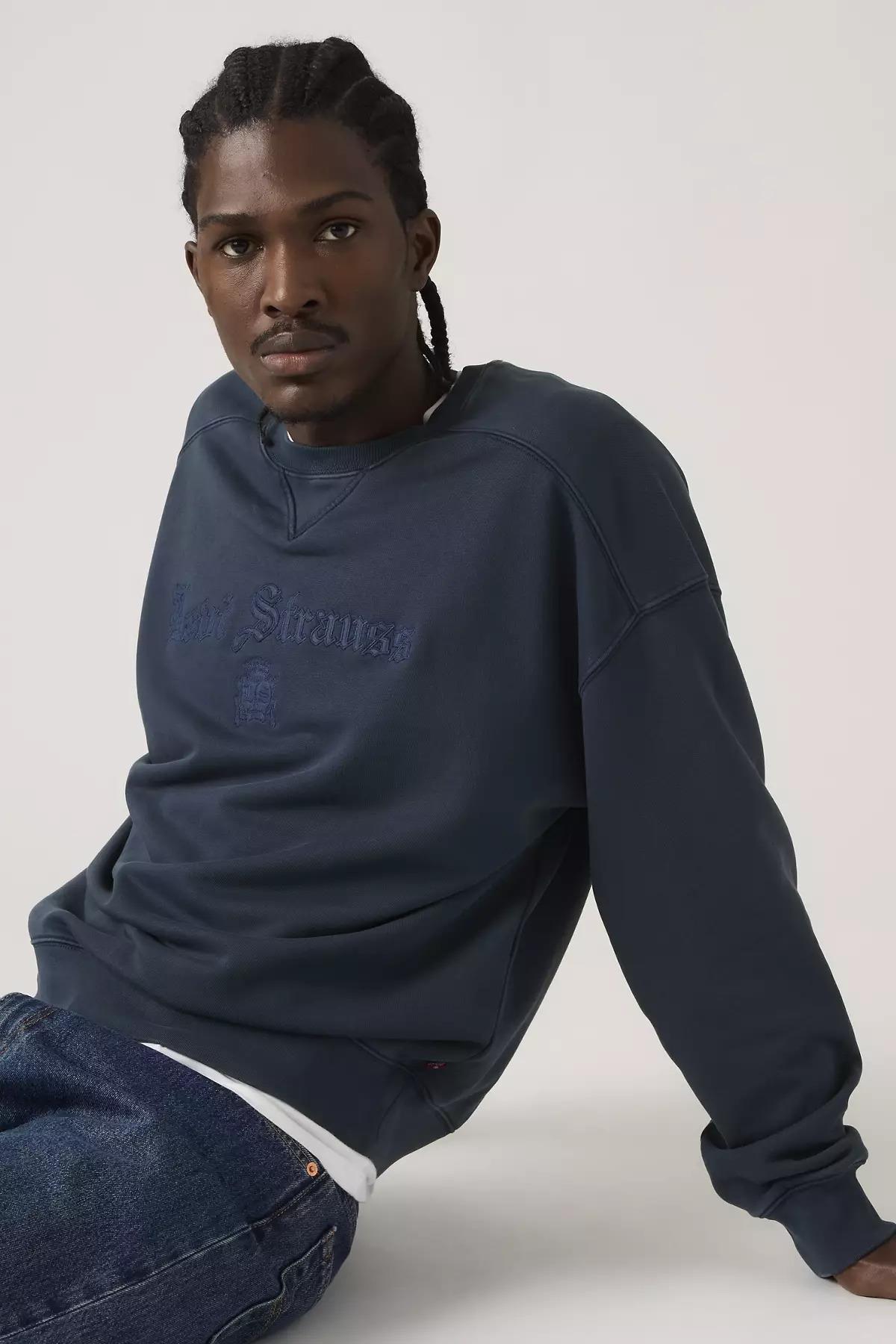 Levi's Erkek Bisiklet Yaka Lacivert Sweatshirt - 005PK-0003 - Levi's - 005PK-0003