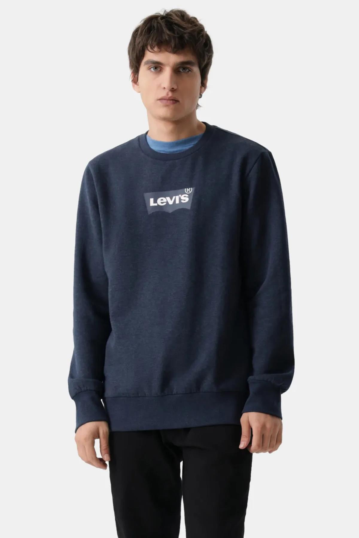 Levi's Erkek Bisiklet Yaka Lacivert Sweatshirt - 38423-0157 - Levi's - 38423-0157