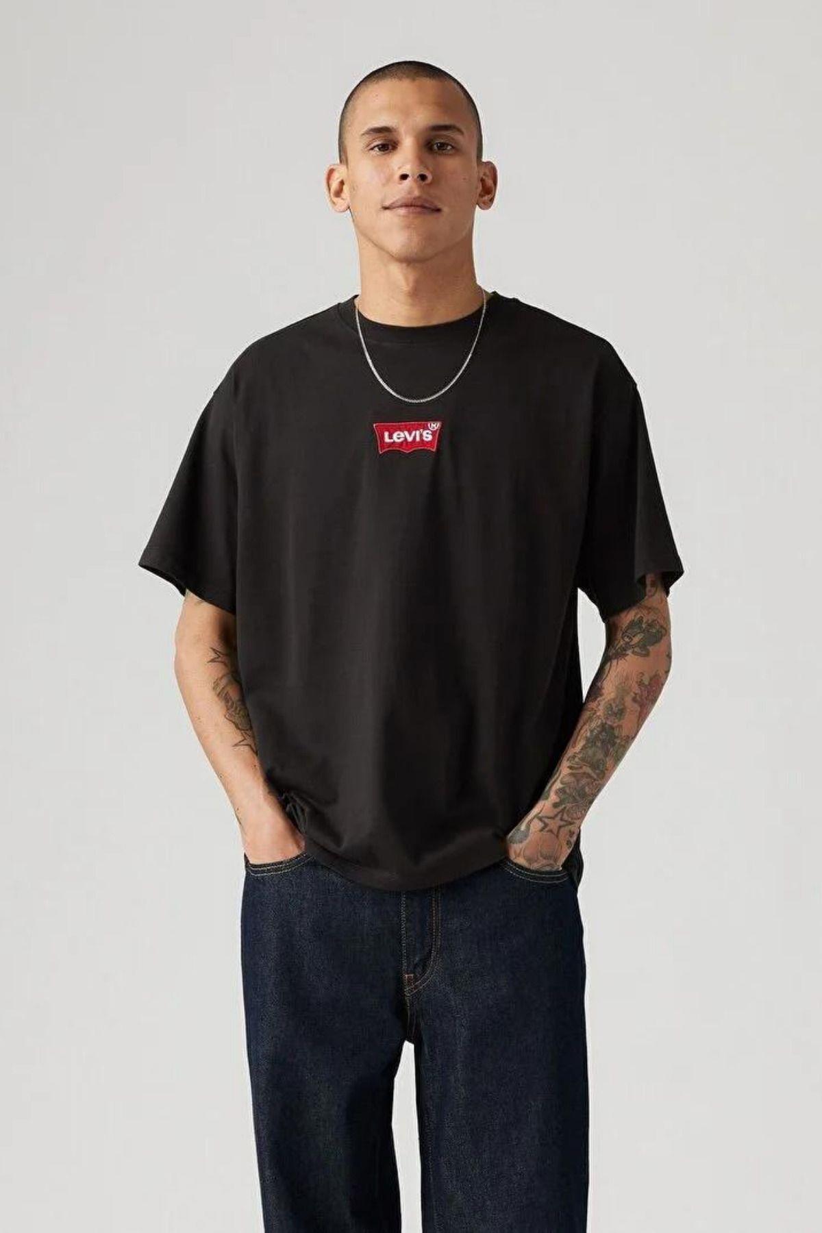 Levi's Erkek Bisiklet Yaka Siyah T-Shirt - A9440-0003 - Levi's - A9440-0003