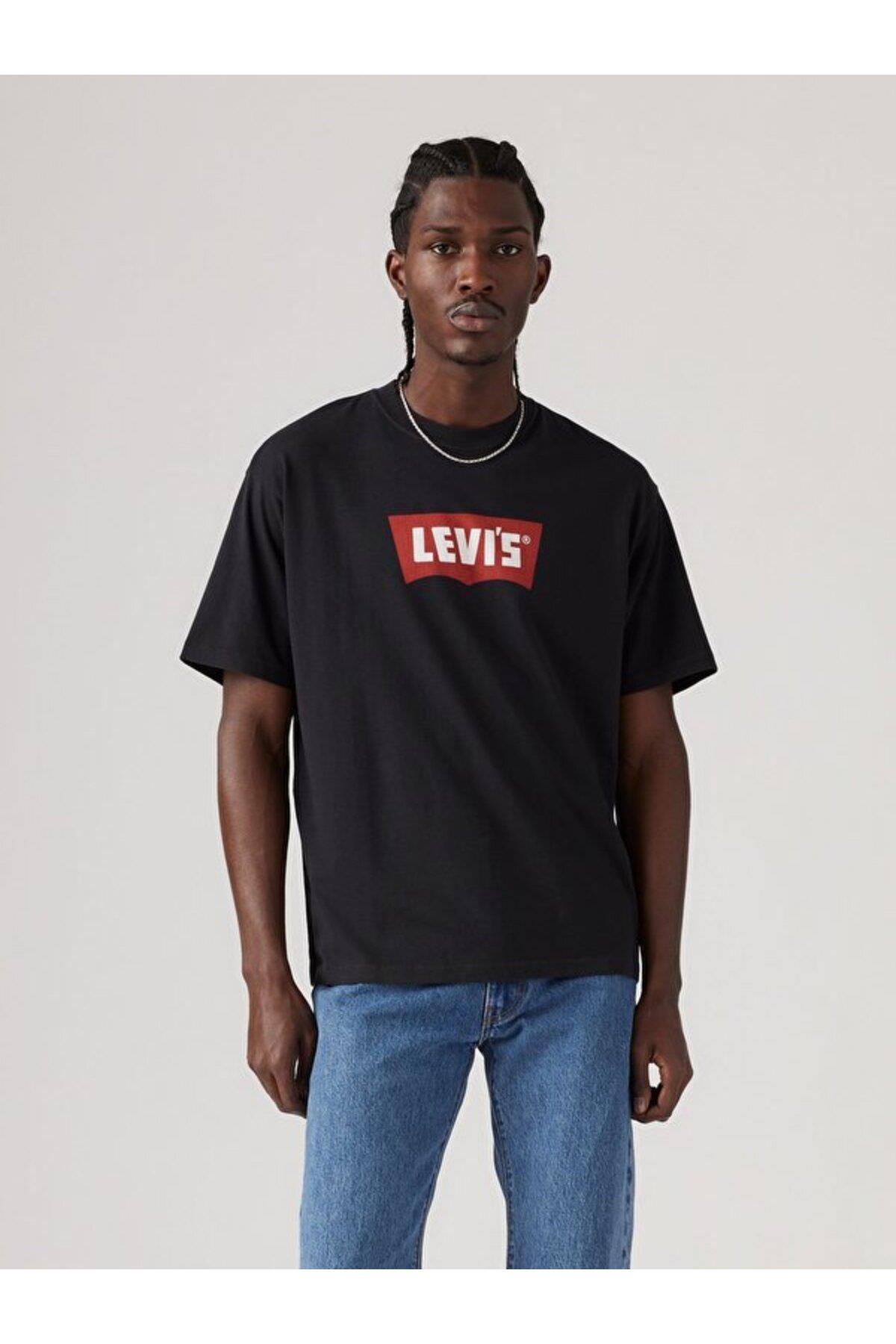Levi's Erkek Bisiklet Yaka Siyah T-Shirt - 005F9-0000 - Levi's - 005F9-0000