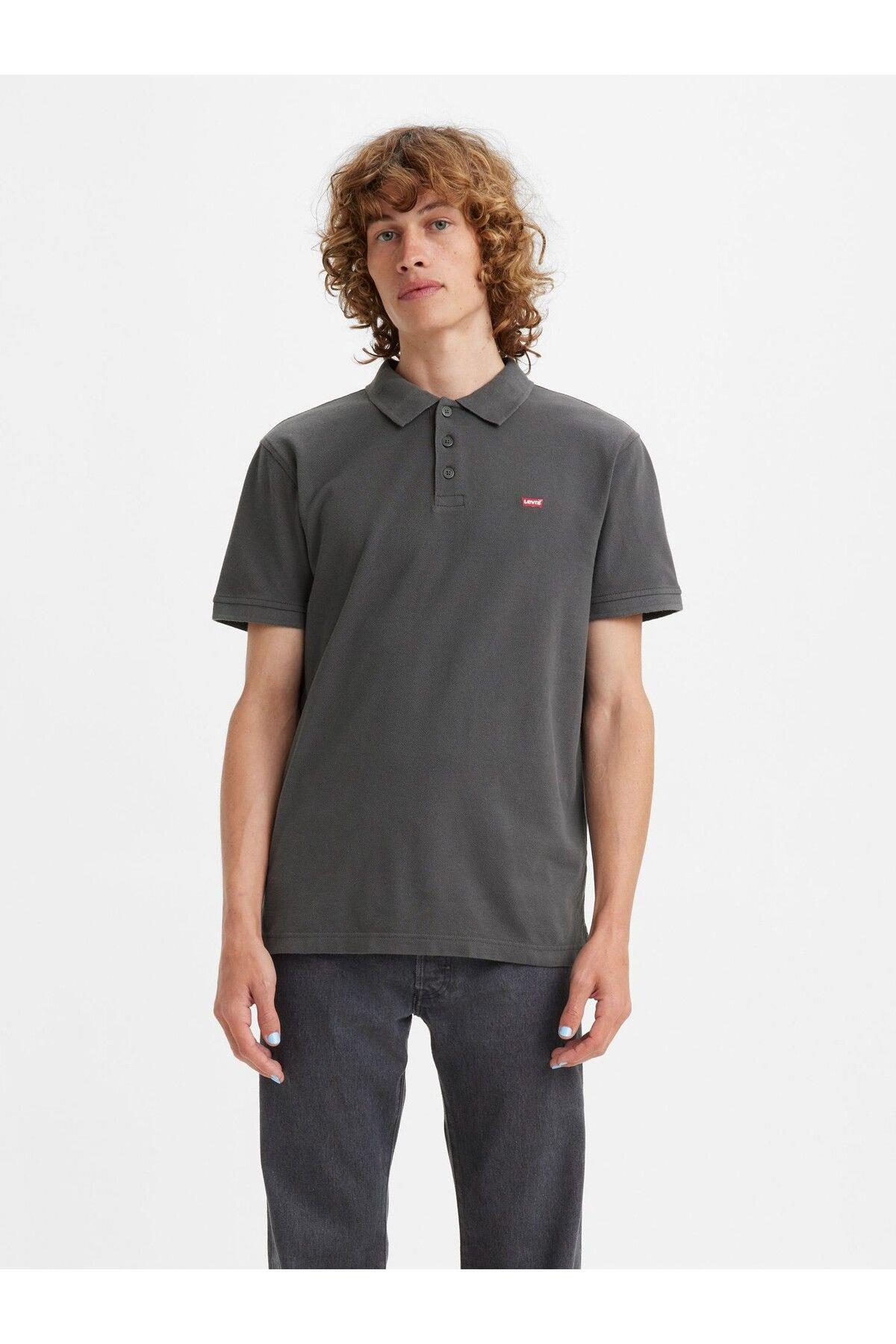 Levi's Erkek Koyu Gri Polo Yaka T-Shirt - 35883-0091 - Levi's - 35883-0091
