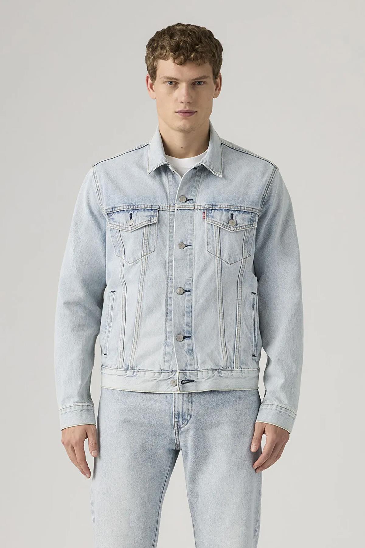 Levi's Erkek Mavi Trucker Kot Ceket- 72334-0775 - Levi's - 72334-0775