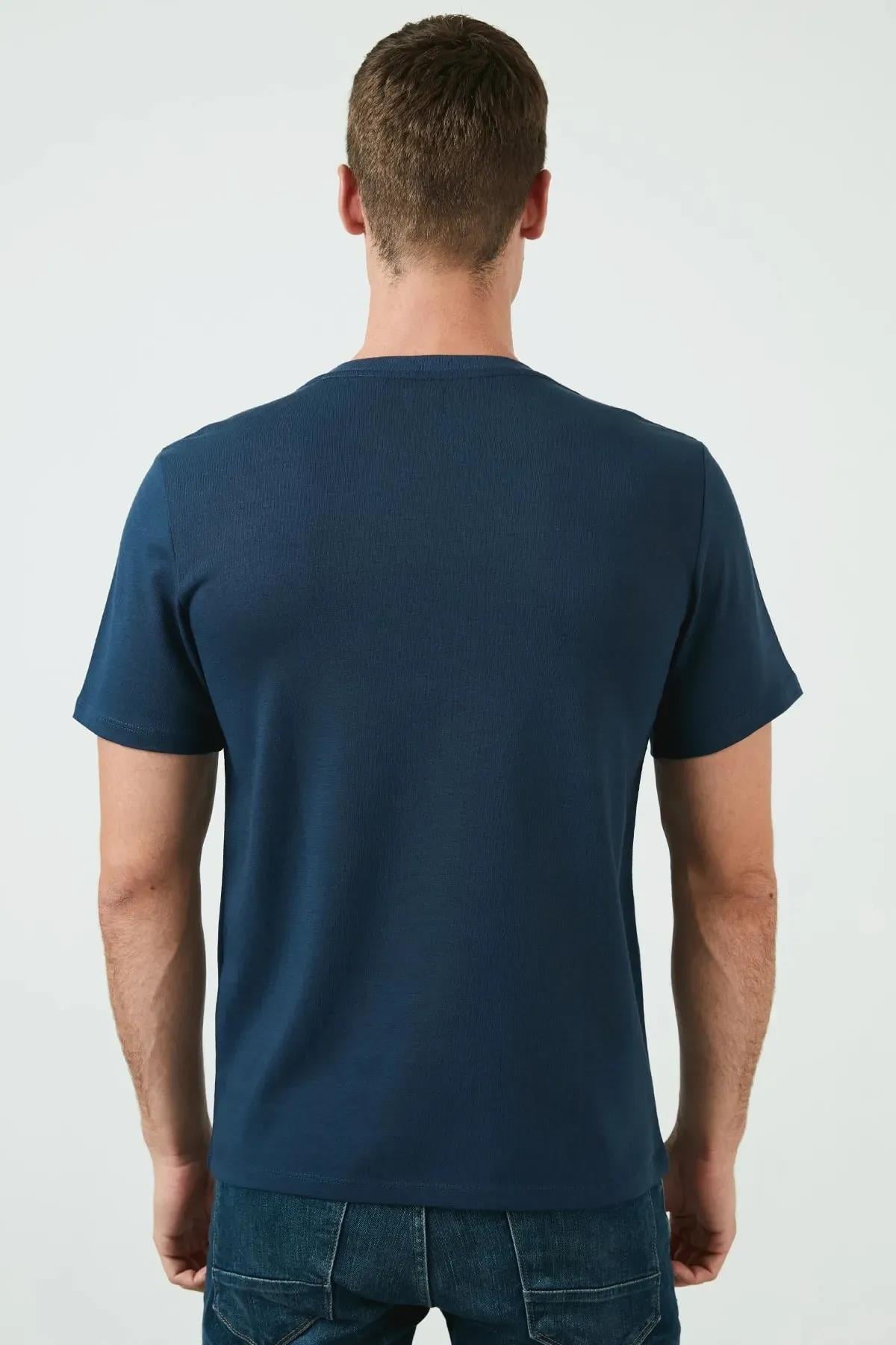 Levi's Erkek Orıg Hm Vneck Lse_Dress Blues Blues Pat T-Shirt 85641-0017 · 8