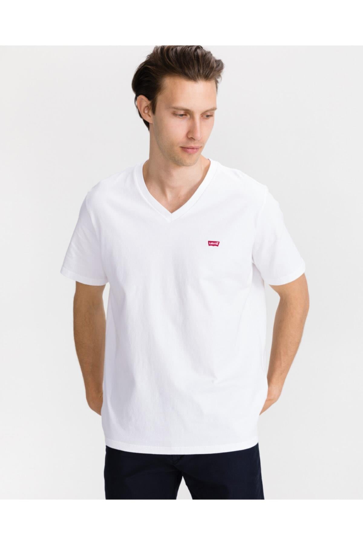 Levi's Erkek Original Housemark T-shirt Beyaz A2084-0000 · 11