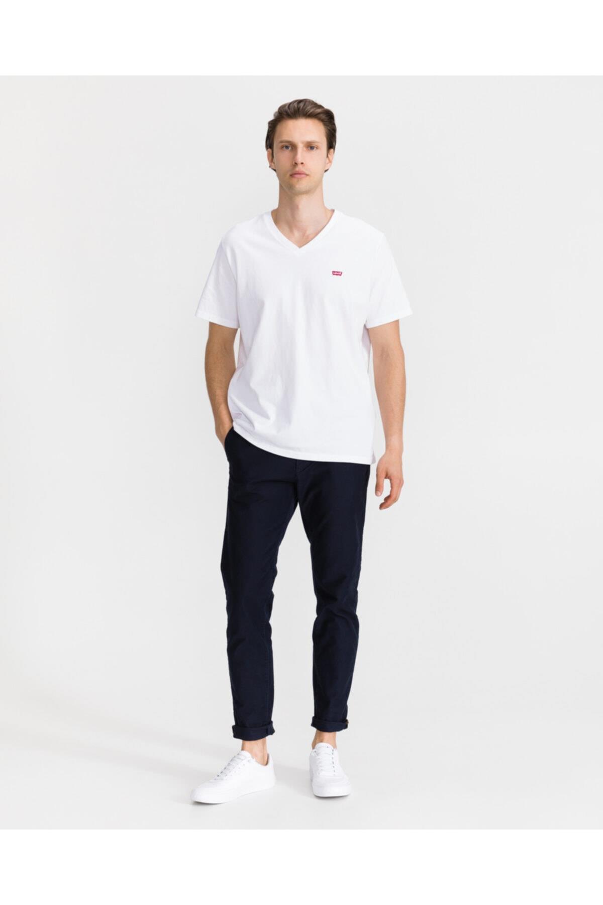 Levi's Erkek Original Housemark T-shirt Beyaz A2084-0000 · 20