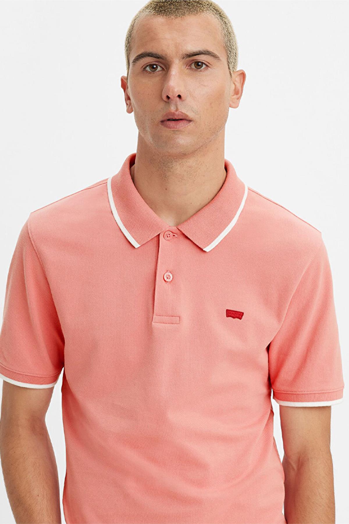 Levi's Erkek Pembe Polo Yaka T-shirt - A4842-0009 - Levi's - A4842-0009