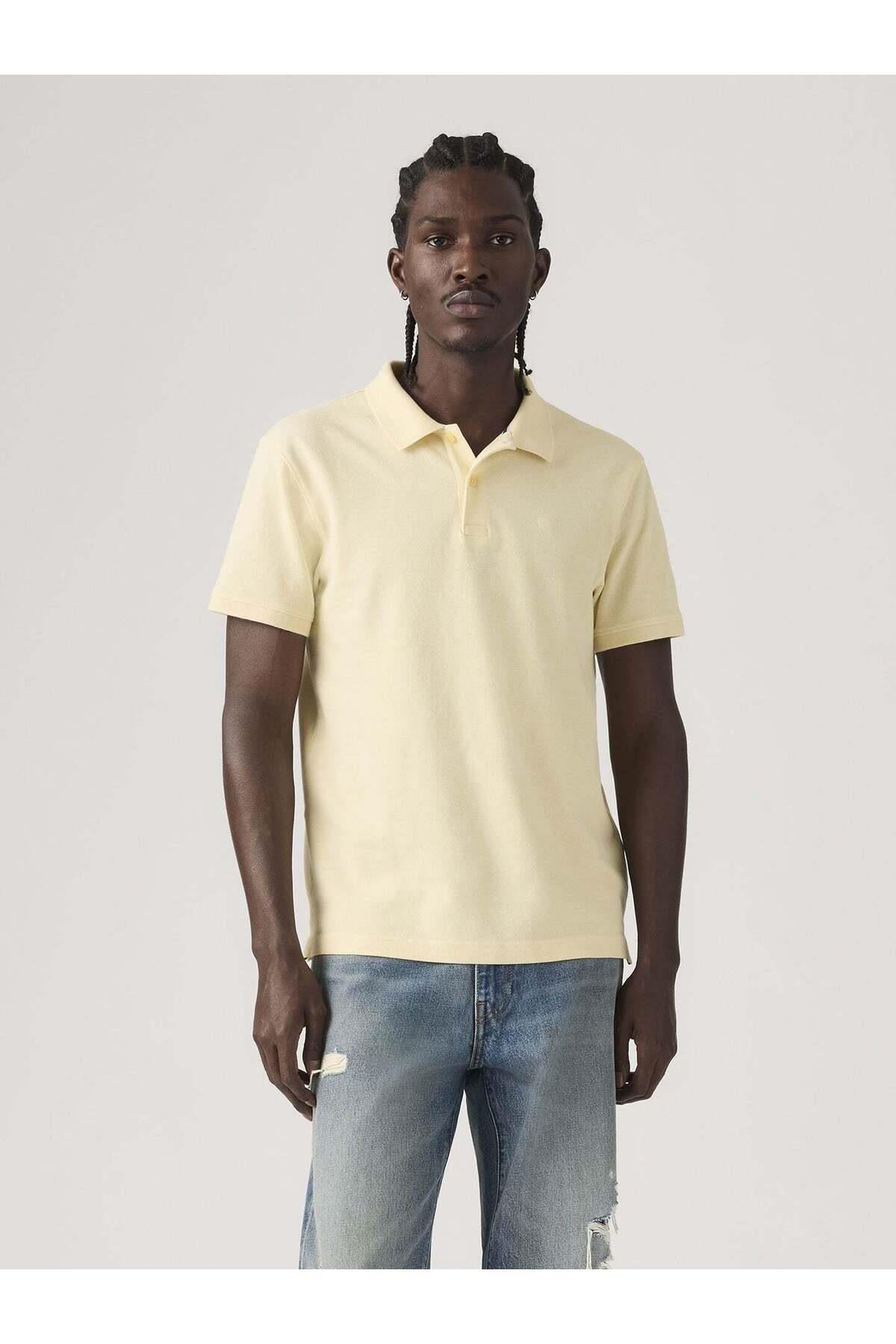 Levis Erkek Polo Yaka Sarı T-Shirt - 005FM-0009 - Levi's - 005FM-0009