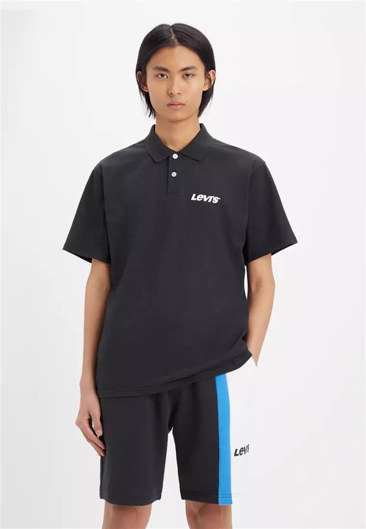 Levi's Erkek Polo Yaka Siyah T-shirt - A6146-0004