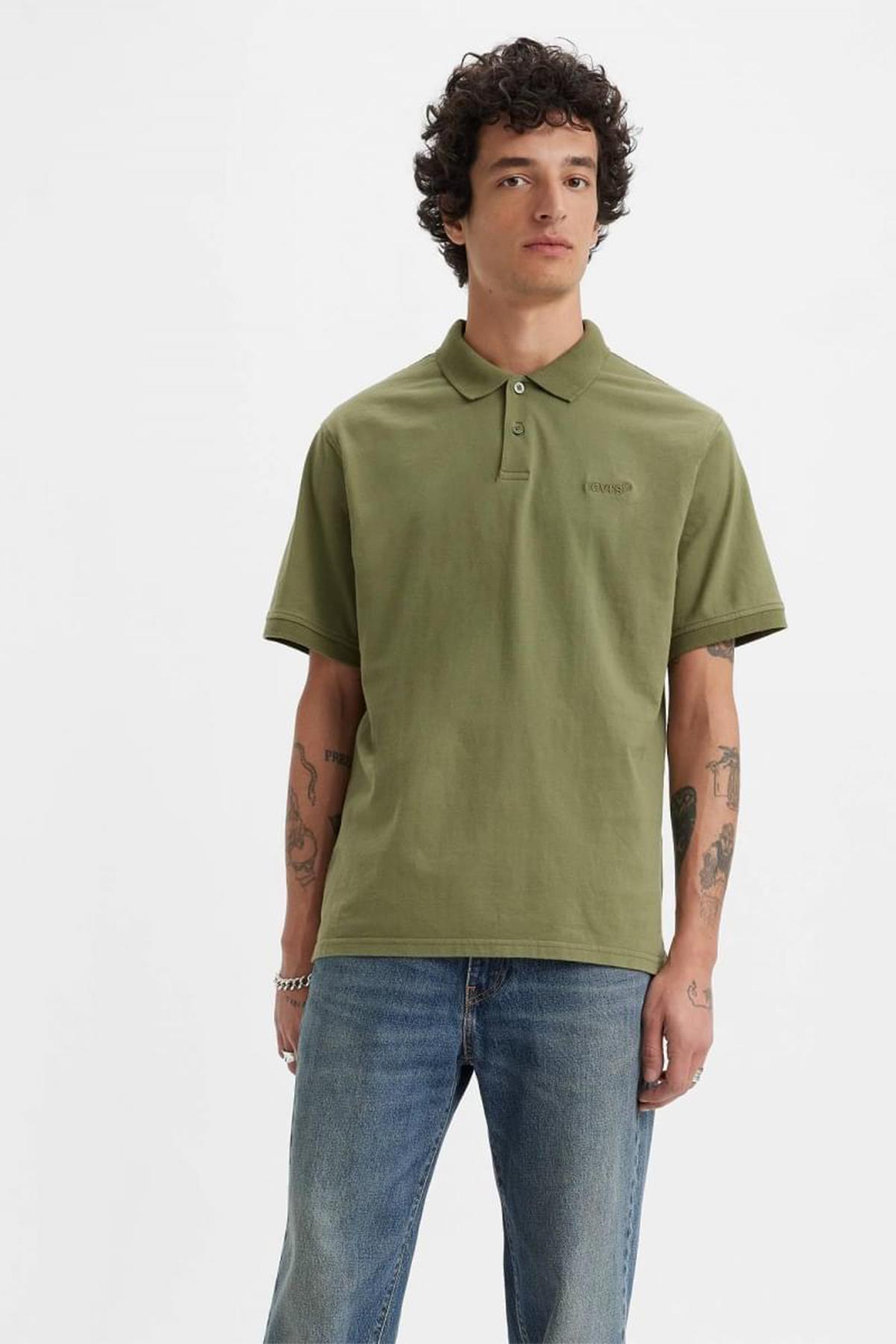 Levi's Erkek Polo Yaka Yeşil T-shirt - A6735-0003 · 12