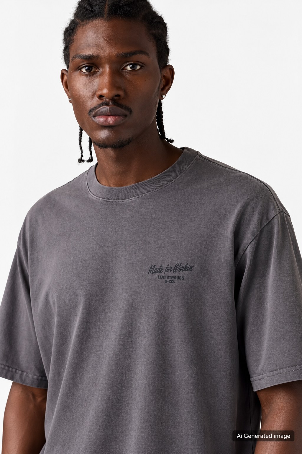 Levi's Erkek Relaxed Fit Periscope Sırt Baskılı Gri Erkek T-Shirt - 003XL-0005 - Levi's - 003XL-0005
