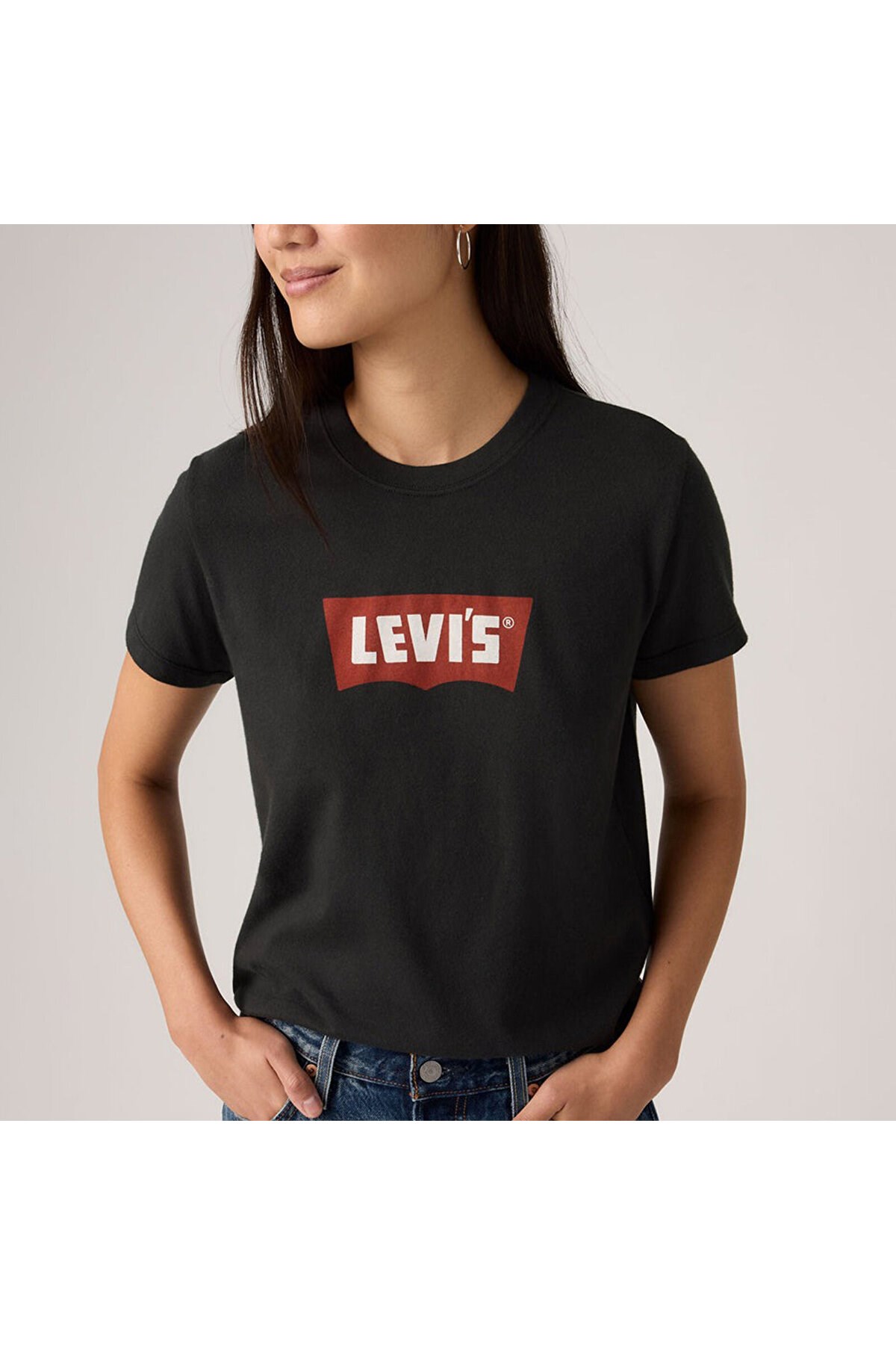 Levi's Graphic Favorite Kadın Siyah Tişört - 008BX-0007 - Levi's - 008BX-0007