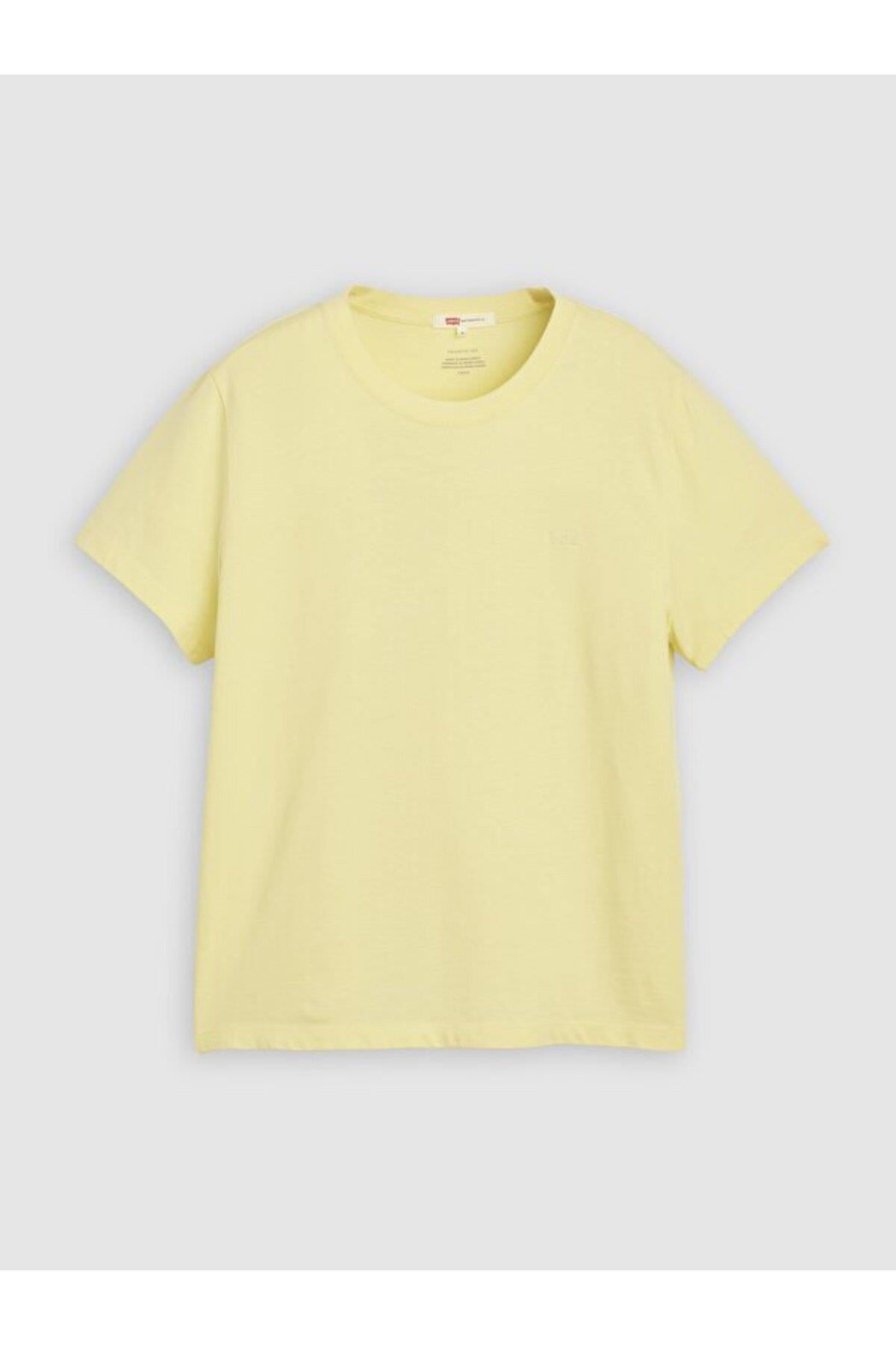 Levi's Kadın Favorite Cotton Sarı Tişört - 008C4-0000 - Levi's - 008C4-0000