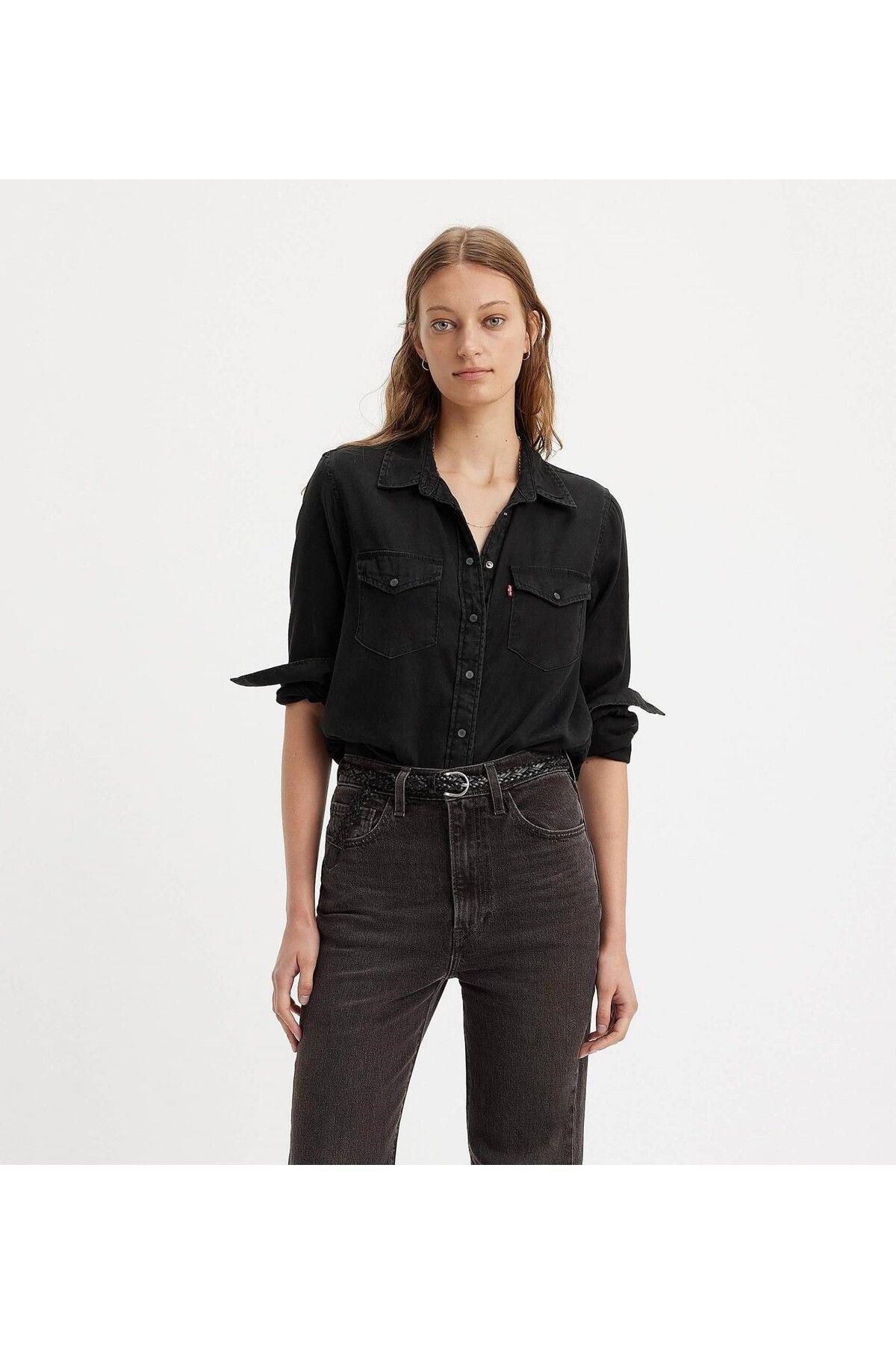 Levi's Kadın Kot Iconix Western Denim Gömlek - 16786-0026 · 18