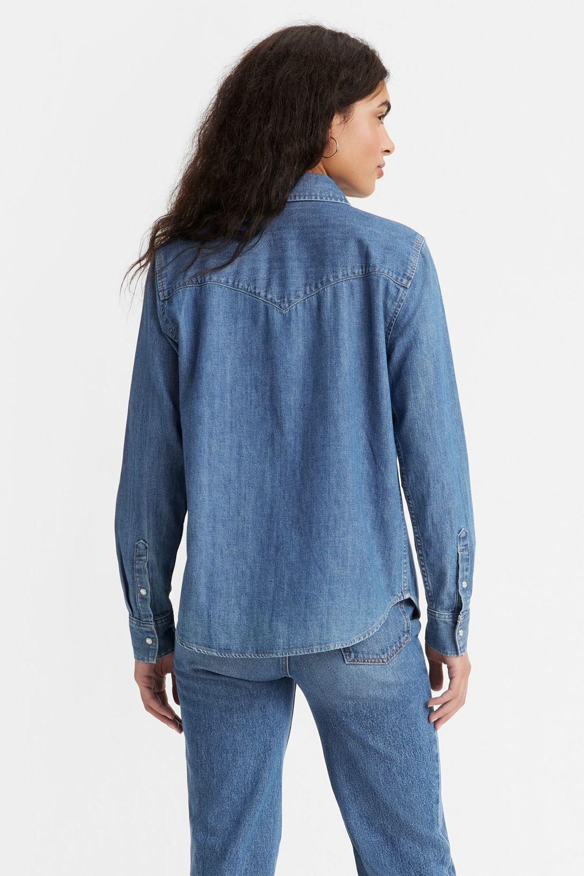 Levi's Kadın Mavi Denim Kot Gömlek - 16786-0017 · 15