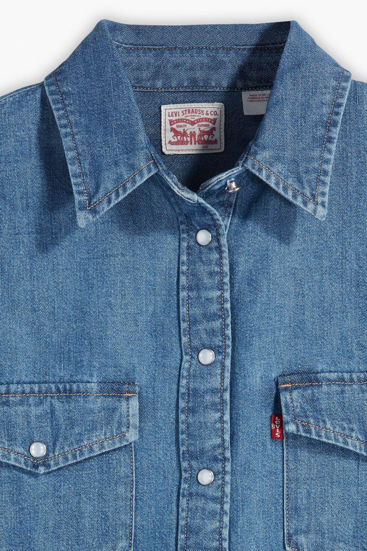 Levi's Kadın Mavi Denim Kot Gömlek - 16786-0017 · 26