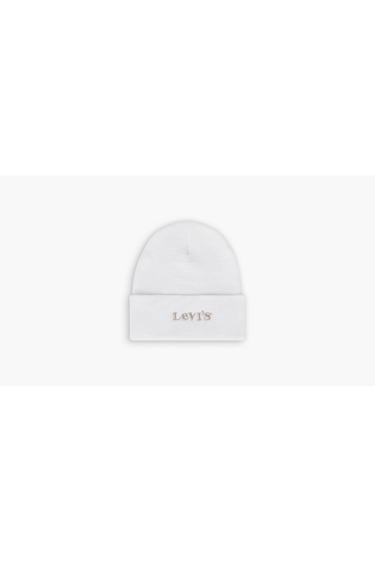 Levi's ® Kadın Modern Vintage Logo Beanie Beyaz - 3814101090  - Levi's - 3814101090