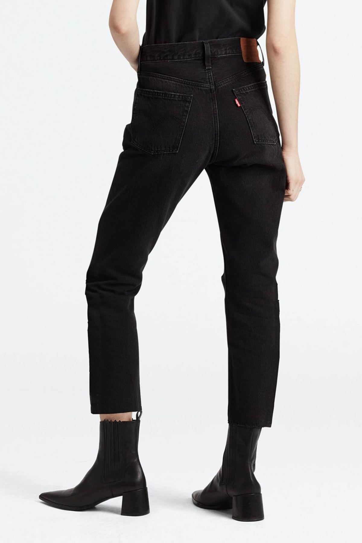 Levi's 501 Jean Kadın Siyah Crop Yüksek Bel Kot Pantolon - 36200-0085 · 35