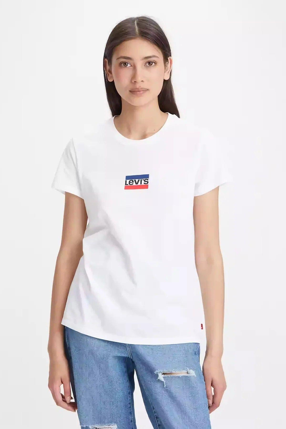Levi's Kadın The Perfect Tee Olympic Mini Logo T-shirt -  - Levi's - A2086-0196