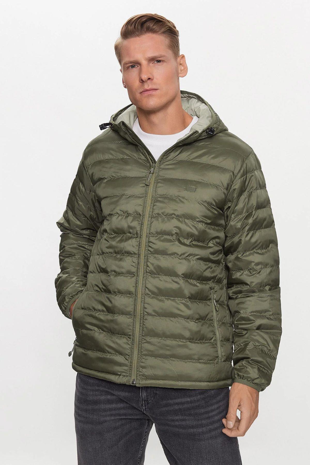 Levi's Thermo Erkek Fonksiyonel Yeşil Şişme Mont - A5622-0005 - Levi's - A5622-0005