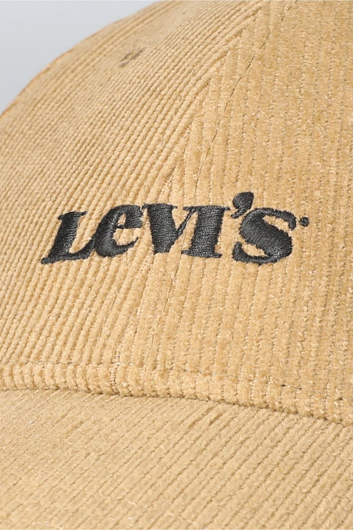 Levi's Unisex Kahverengi Ayarlanabilir Keten Şapka - D5544-0002 · 3