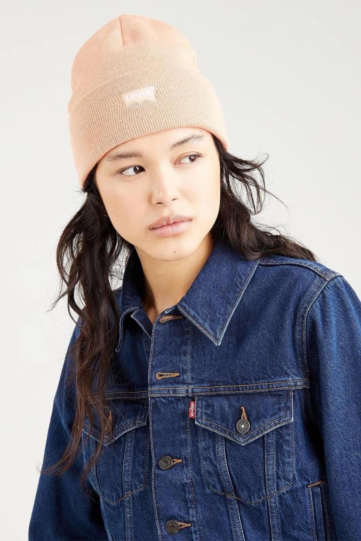 Levi's Unisex Logolu Slouchy Yavru ağzı Bere - D5439-0007 - Levi's - D5459-0007