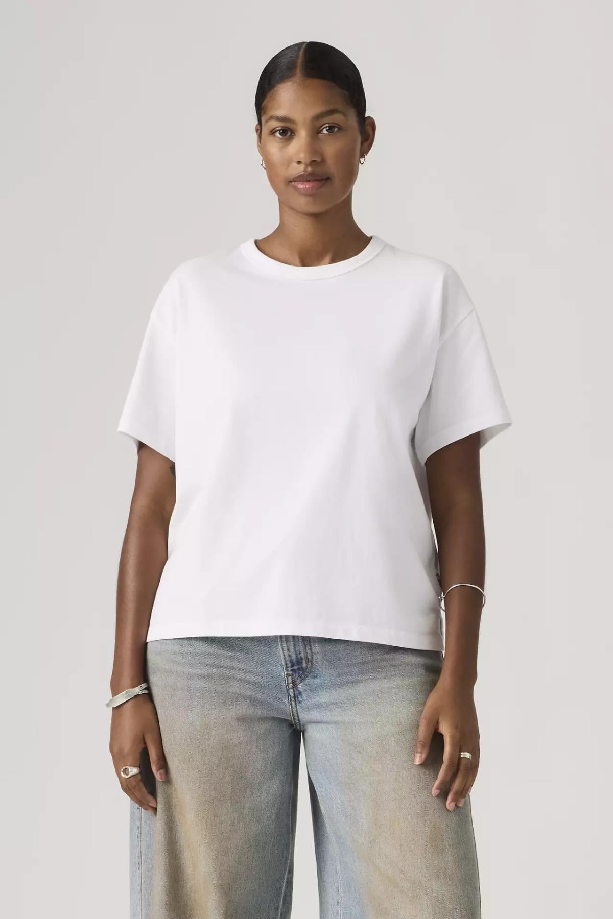Levi's Vintage Ss Parlak Beyaz Kadın T-Shirt - 008C3-0000 - Levi's - 008C3-0000