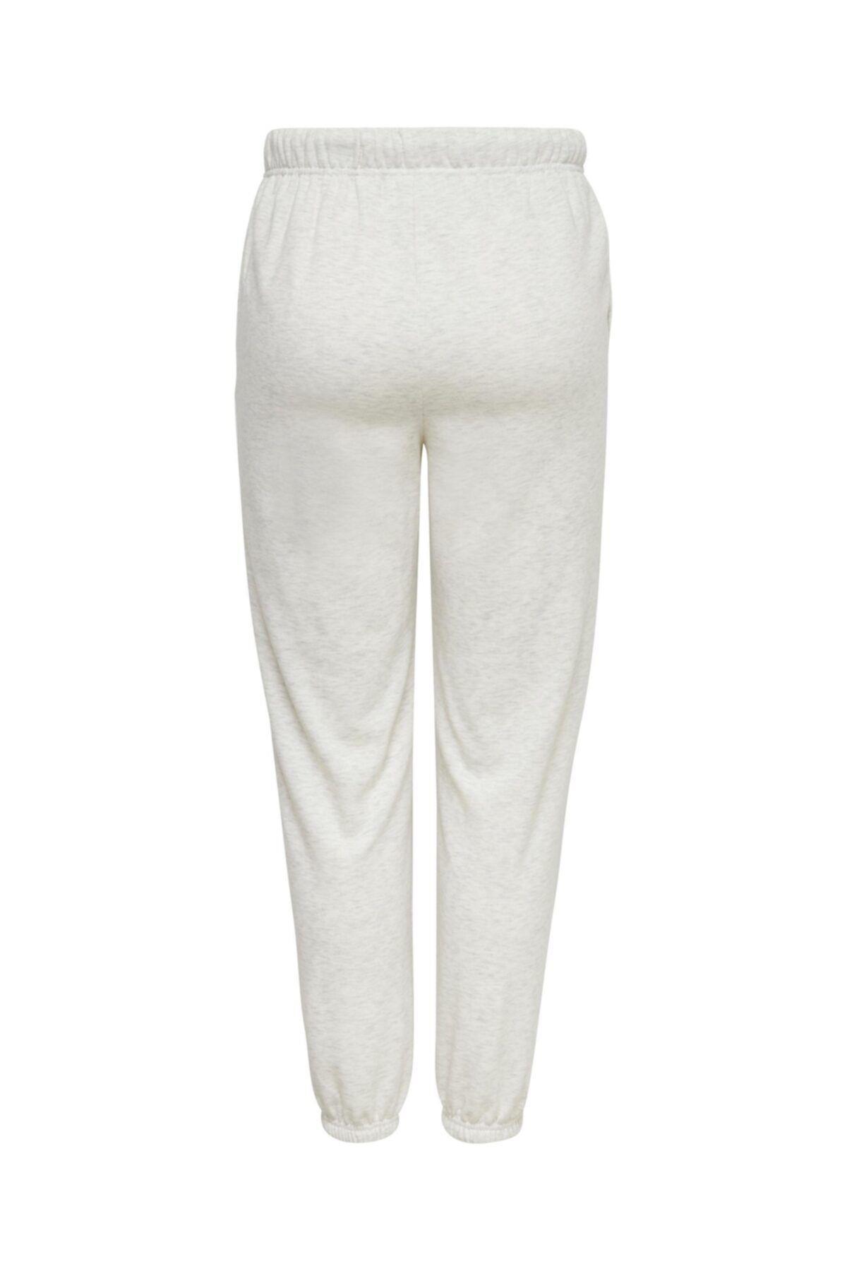 Only Comfy Kadın Lastikli Paça Pamuklu Eşofman Altı- 15236619-Oatmeal · 12