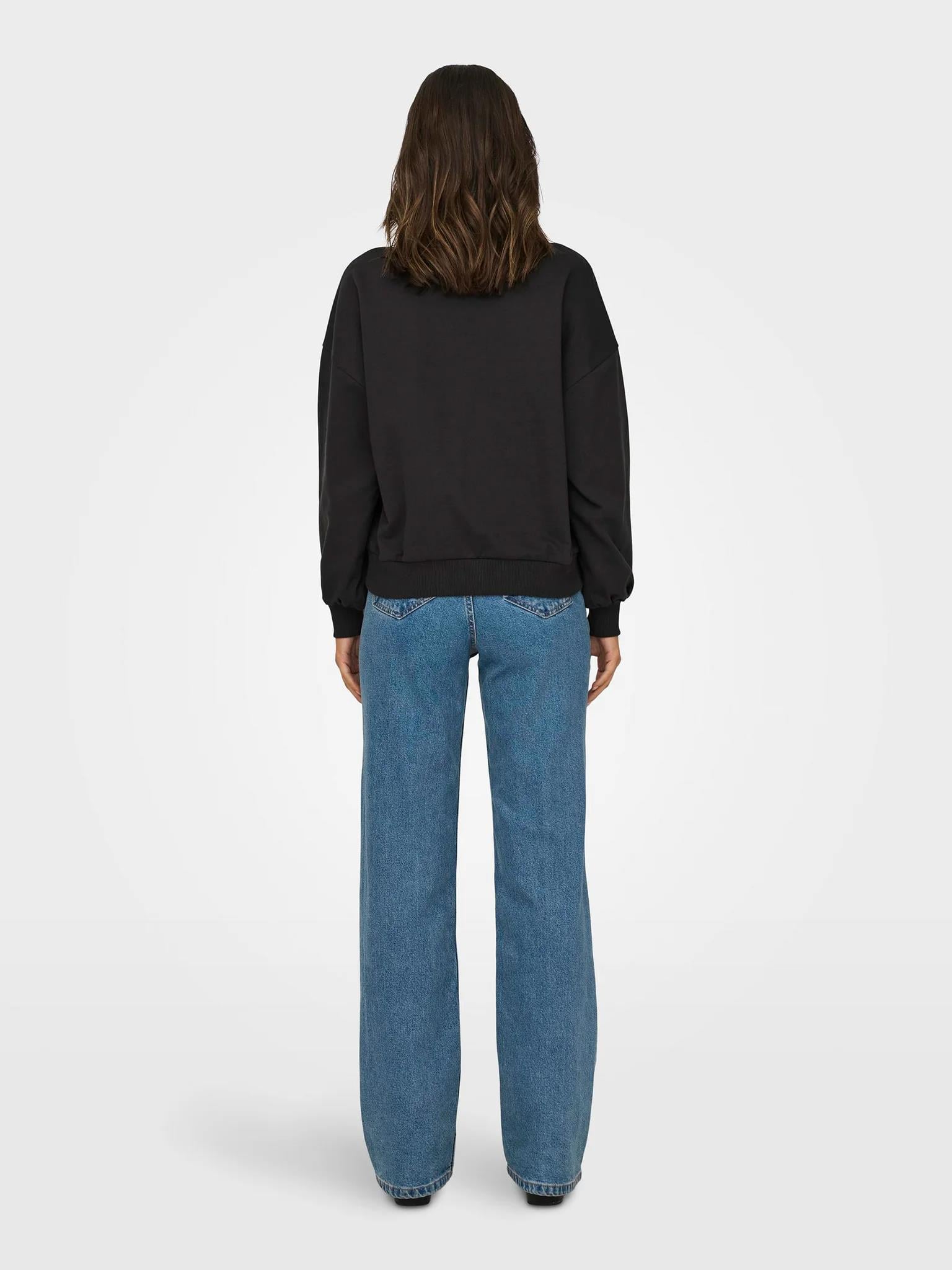 Only Kadın Bisiklet Yaka Taşlı Sweatshirt - 15310260 · 24