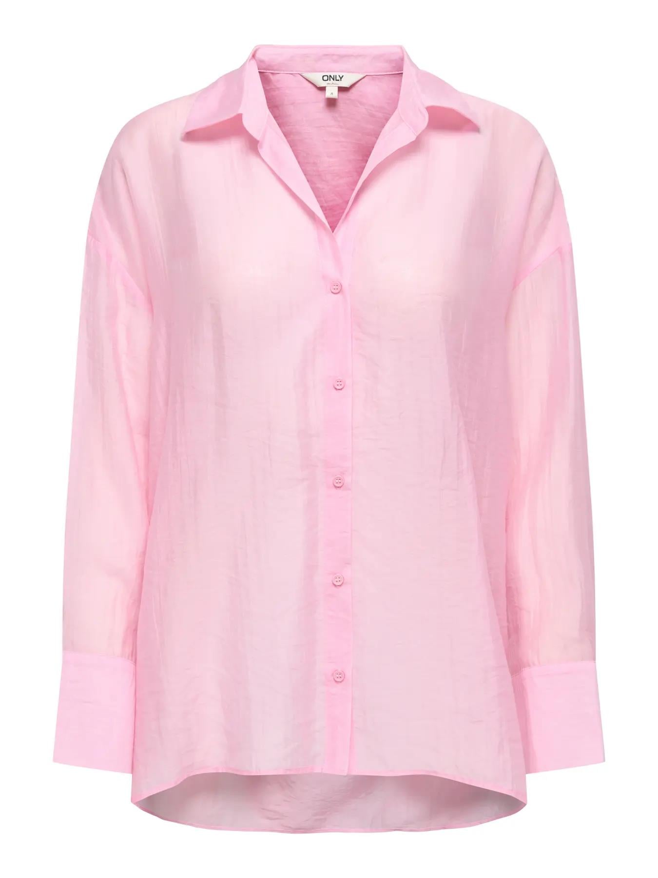 Only Kadın Bol Kesim Pembe Gömlek - 15369483 - Only - 15369483-1