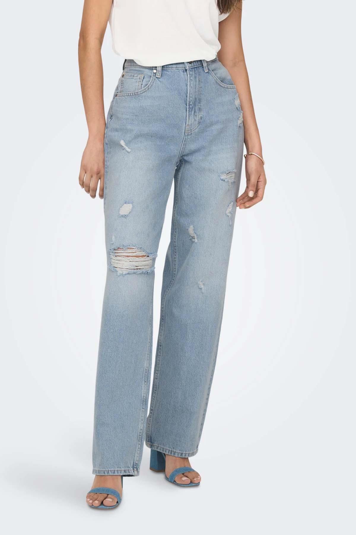 Only Kadın Düz Kalıp Jean Yırtık Kot Pantolon - 15282727 · 16