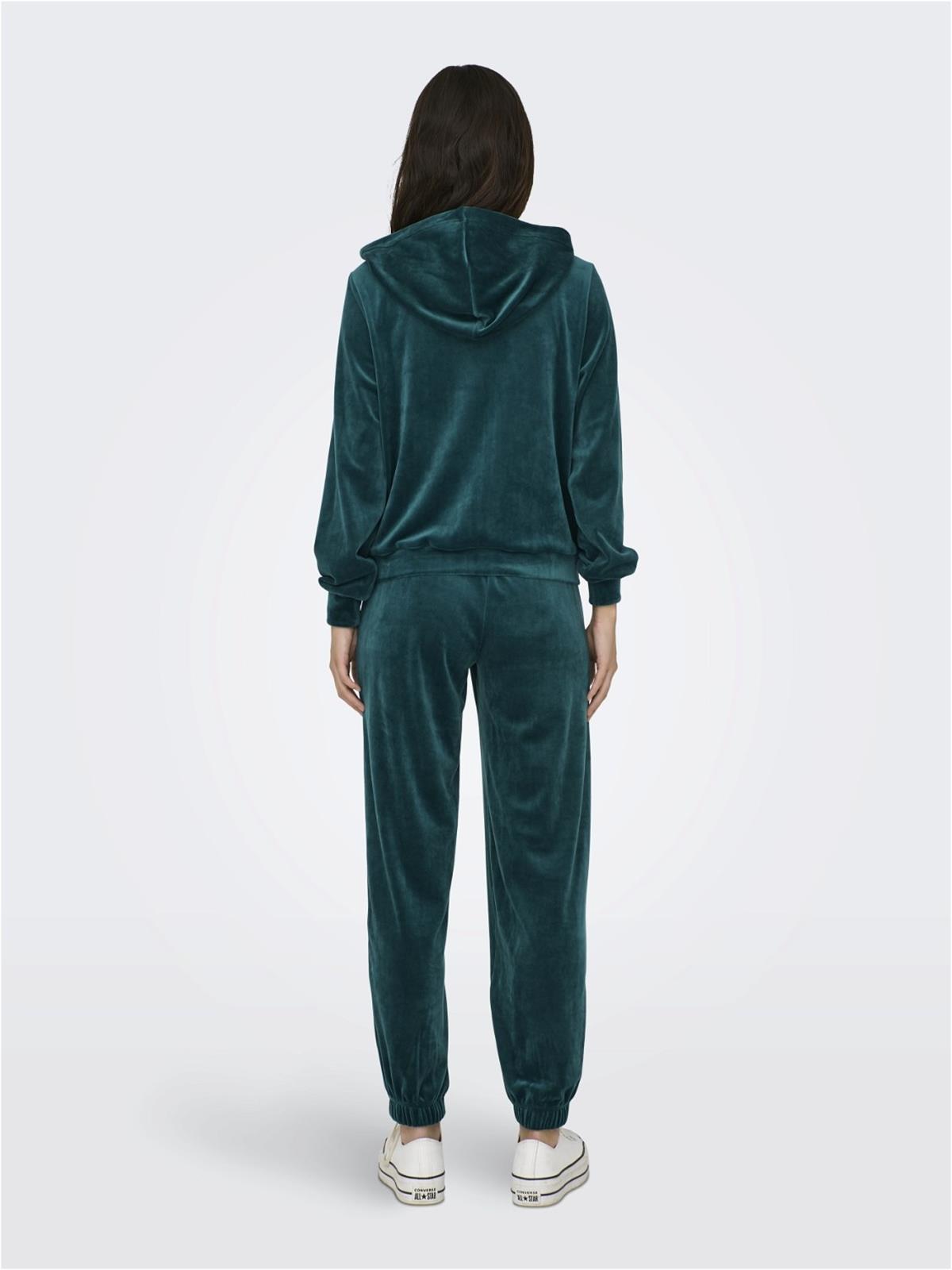 Only Kadın Fermuarlı Kadife Kapüşonlu Sweatshirt - 15299670 · 27