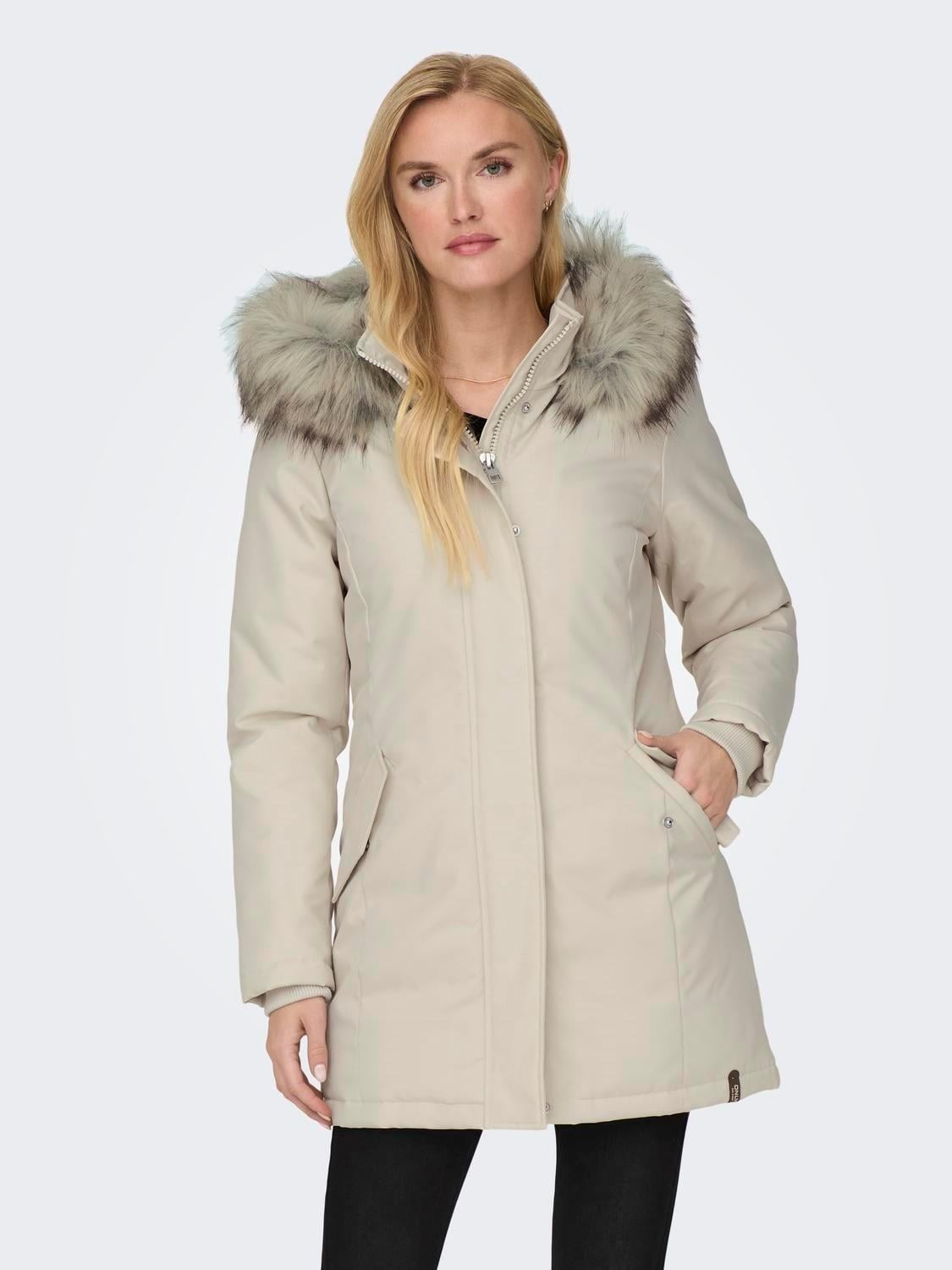 Only Kadın Kapüşonlu Uzun Parka Mont - 15300633 - Only - TYCQXEP4EN169694190328374