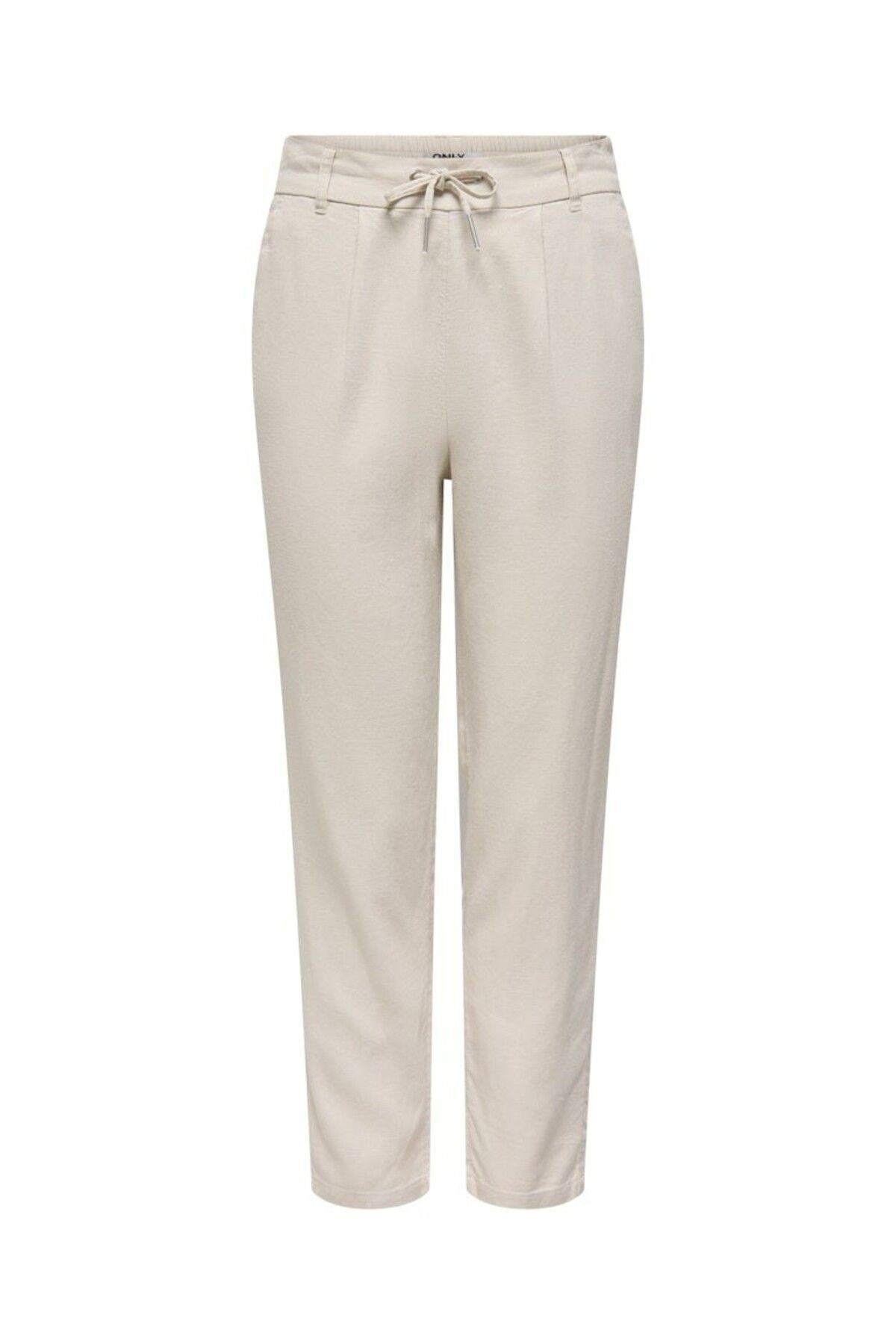Only Kadın Keten Karışımlı Comfort Fit Pantolon - 15278710 - Only - 15278710