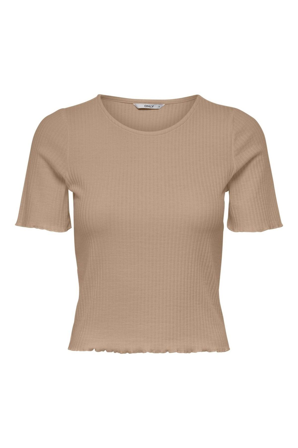 Only Kadın Kısa Kollu Fırfırlı Crop T-Shirt - 15201206 ONLEMMA · 6