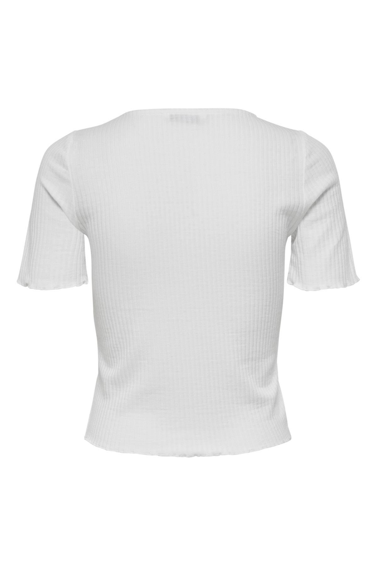 Only Kadın Kısa Kollu Fırfırlı Crop T-Shirt - 15201206 ONLEMMA · 34