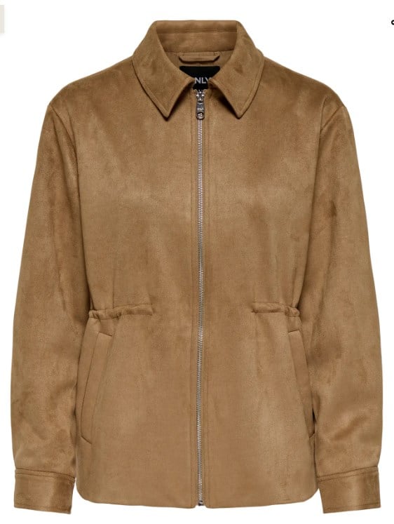ONLY KADIN ONLDIANE FAUX SUEDE KAHVERENGİ CEKET - 15374174 - Only - 15374174