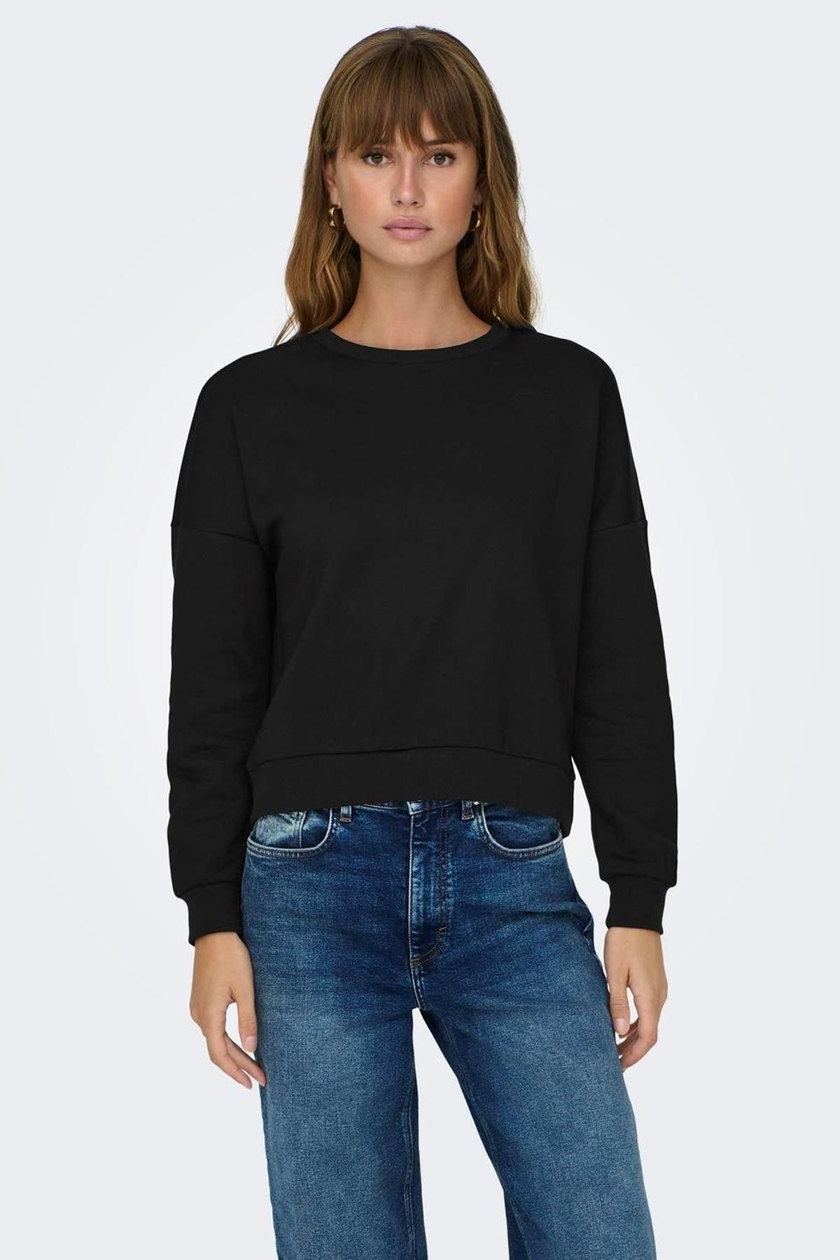 Only Kadın Onlfave Bisiklet Yaka Kadın Sweatshirt - 15321400 - Only - 15321400