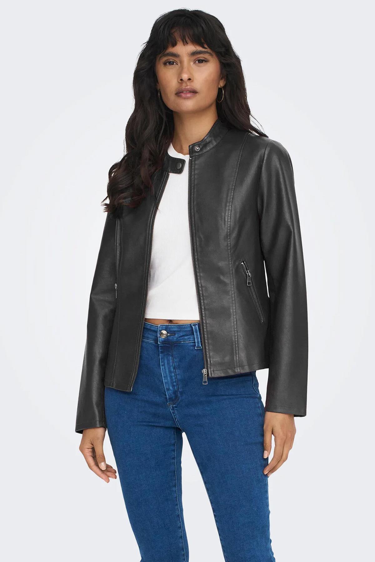 Only Kadın Onlnewmelisa Faux Leather Jacket Deri Ceket - 15295403  - Only - 15295403