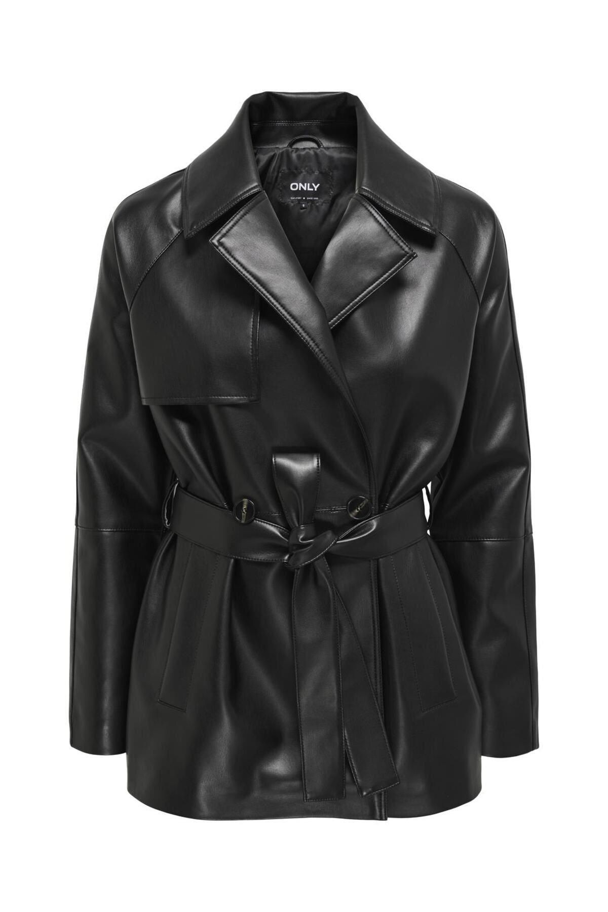 Only Kadın OnlSofia Trençkot Kaliteli Suni Deri Ceket Mont - 15322148 · 13