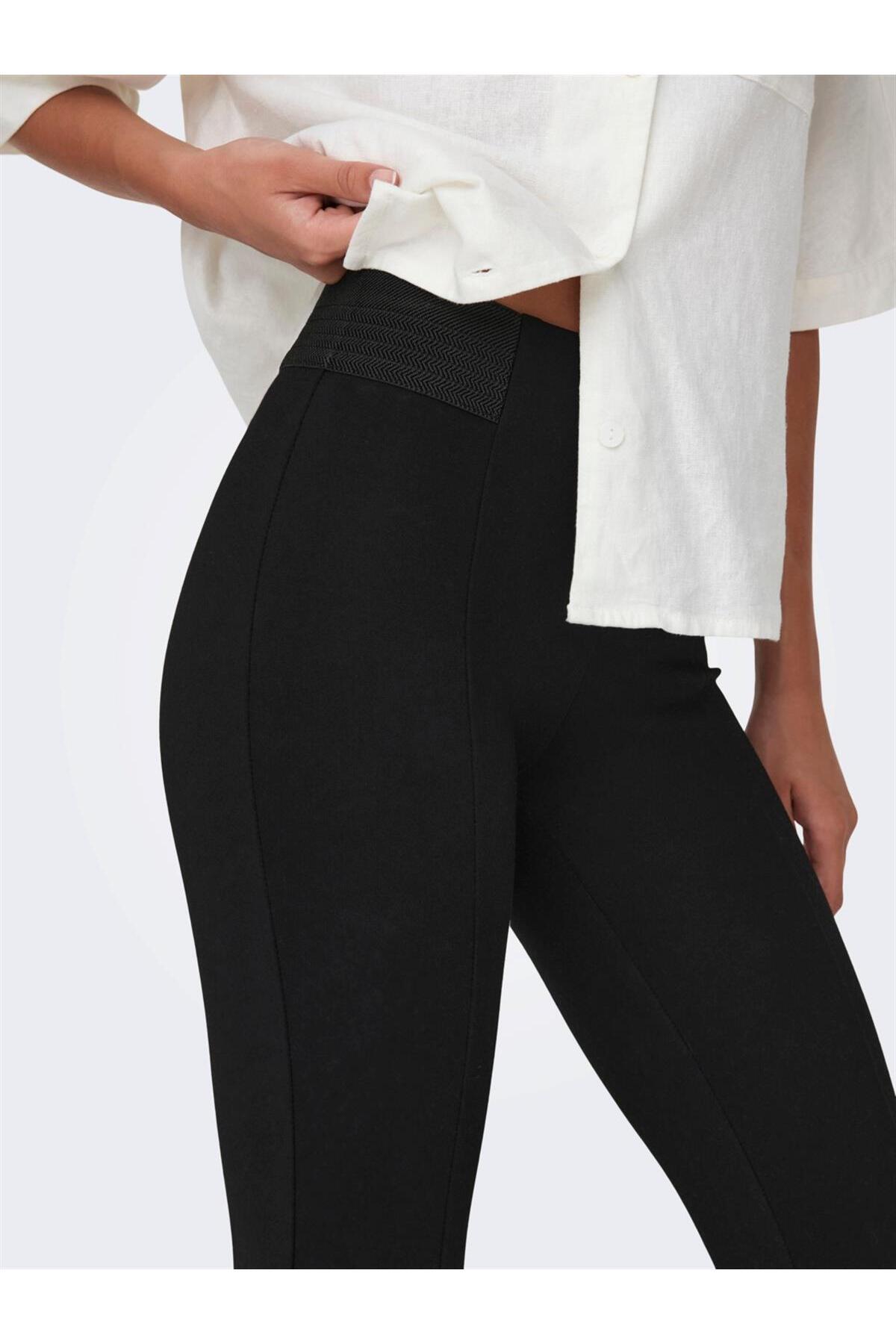 Only Kadın Sportif Skinny Yüksek Bel Beli Lastikli Günlük Pantolon - 15303340 · 13