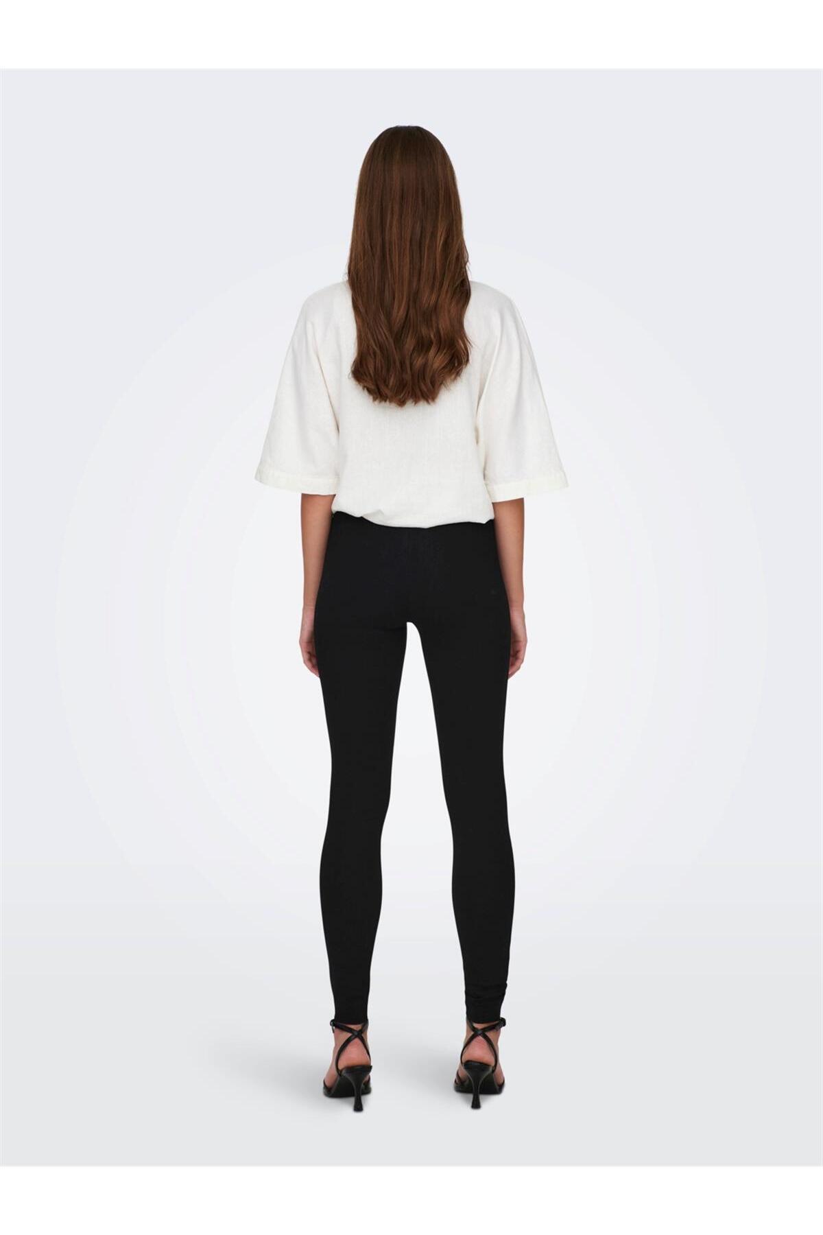 Only Kadın Sportif Skinny Yüksek Bel Beli Lastikli Günlük Pantolon - 15303340 · 20