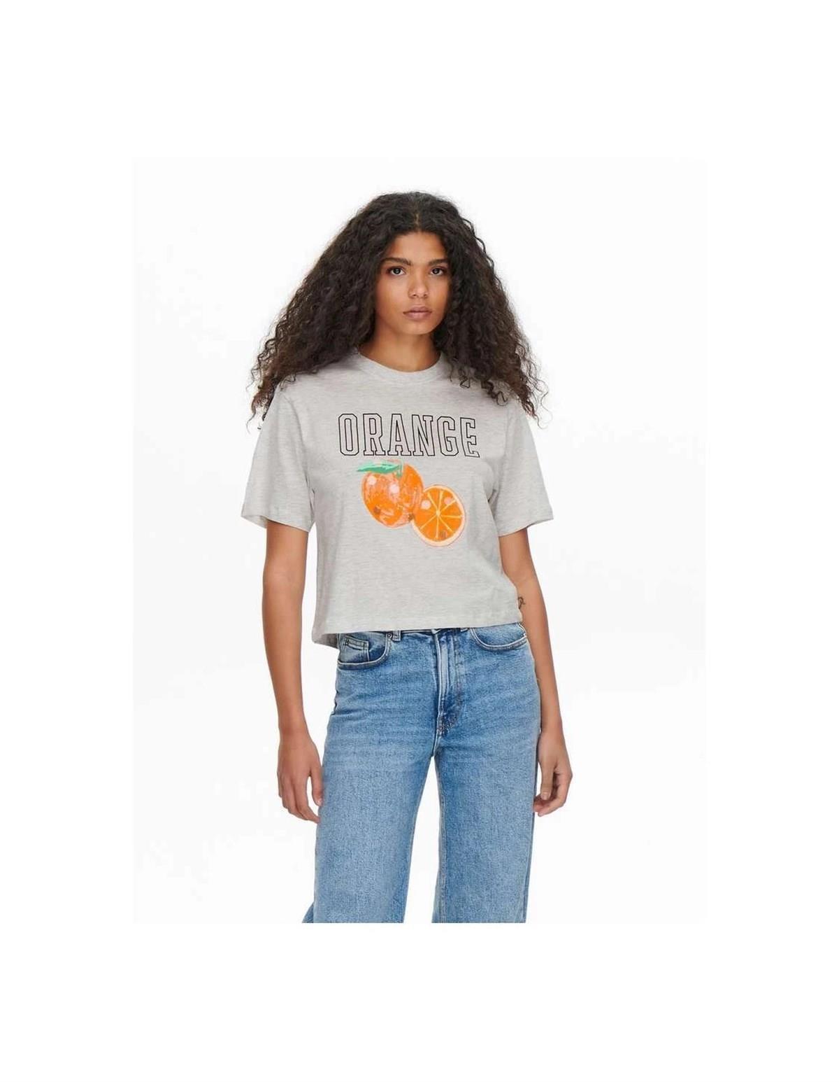 Only Kadın T-shirt  ONLKITA  FRUIT TOP 15263120 - Only - 15263120