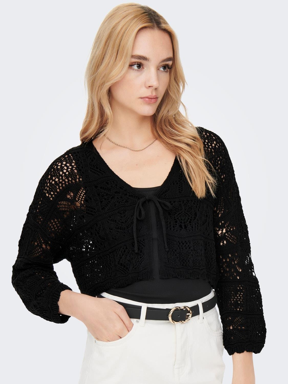 Only Kadın Triko Crop Hırka - 15257604 · 9