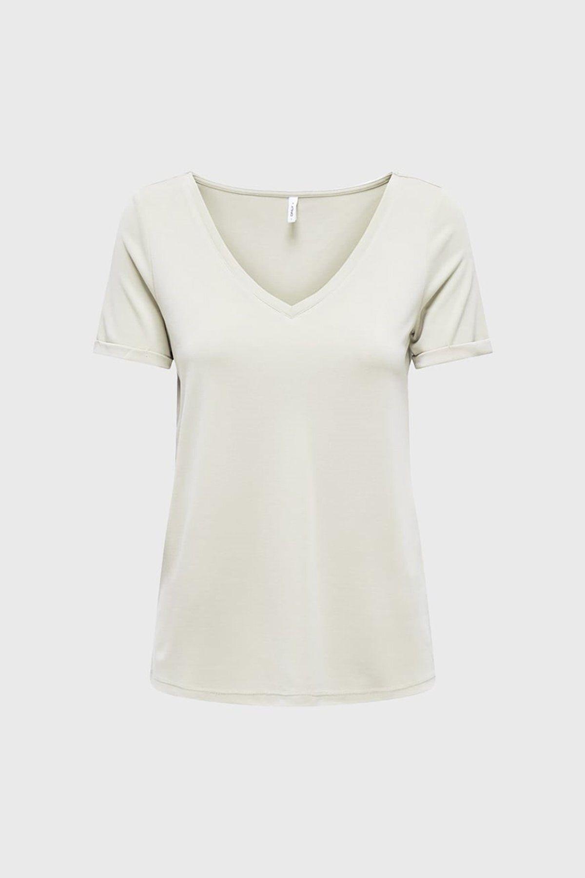 Only Kadın Trixie Life V Yaka T-shirt - 15319135 · 12