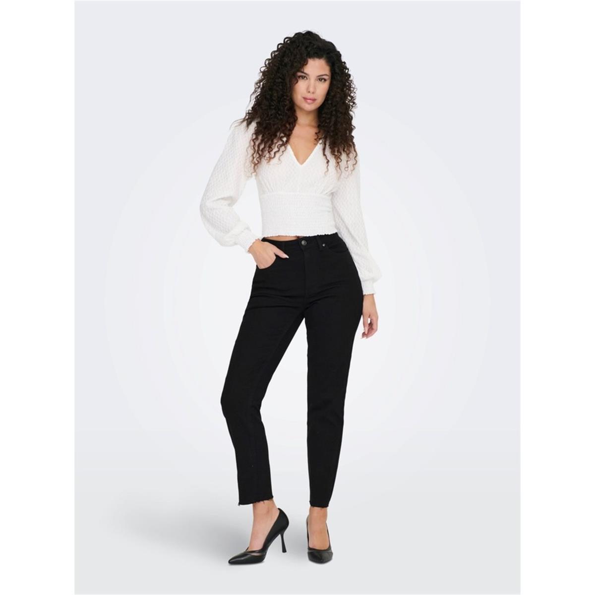Only Kadın Yüksek Bel Siyah Pantolon - 15219264 - Only - 15219264