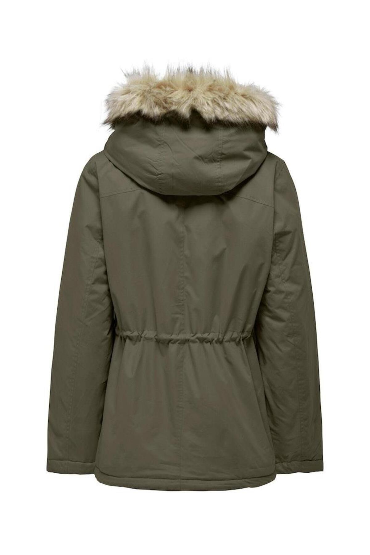 Only Kapüşonlu Kürklü Lucia Kadın Parka Mont - 15293847 · 14