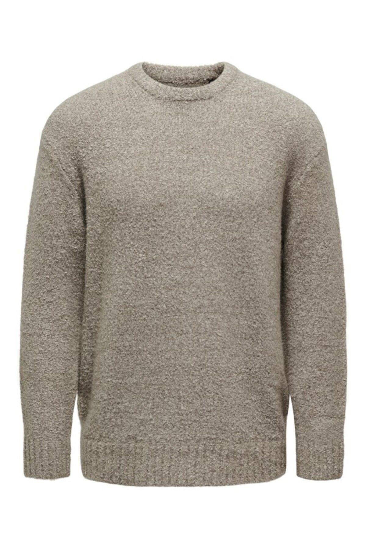 Only & Sons Erkek Chinchilla Örgü Sweatshirt - 22027150 - Only & Sons - 22027150