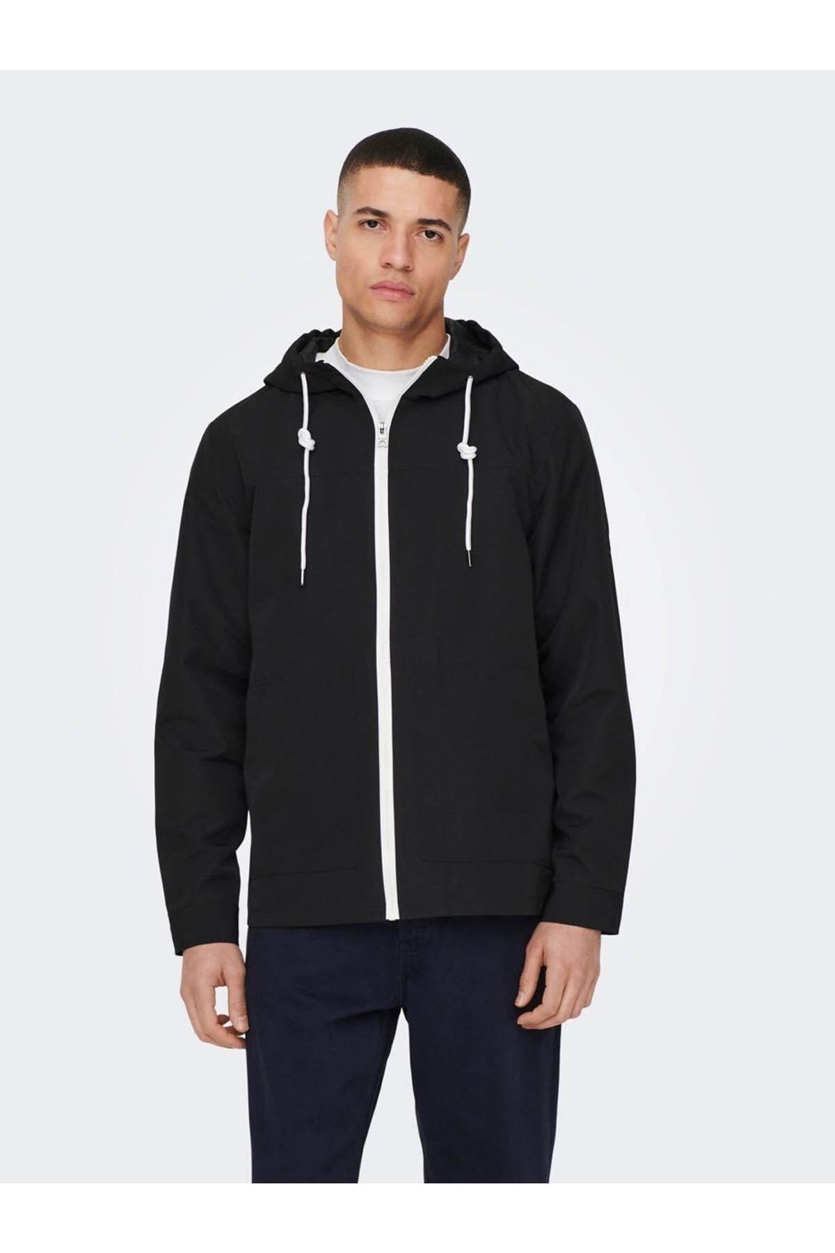 Only & Sons Erkek Günlük Ceket Mont Hood Jacket - 22024156 - Only & Sons - 22024156
